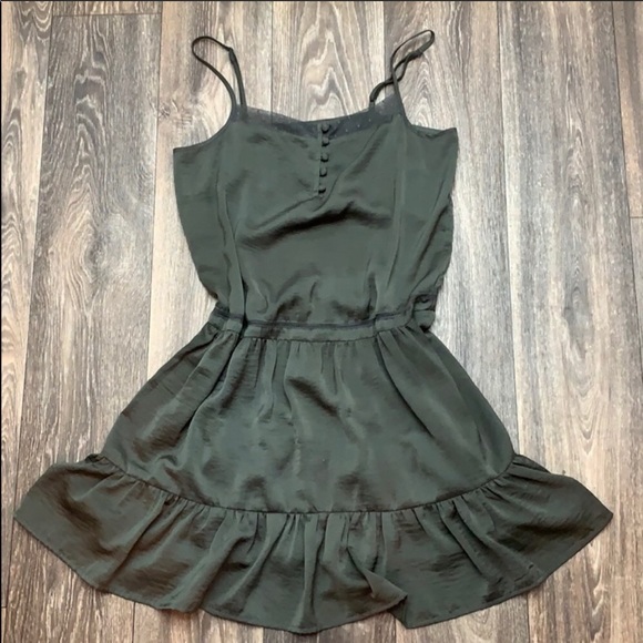 Staring at Stars Dresses & Skirts - Olive green silky dress- Medium
